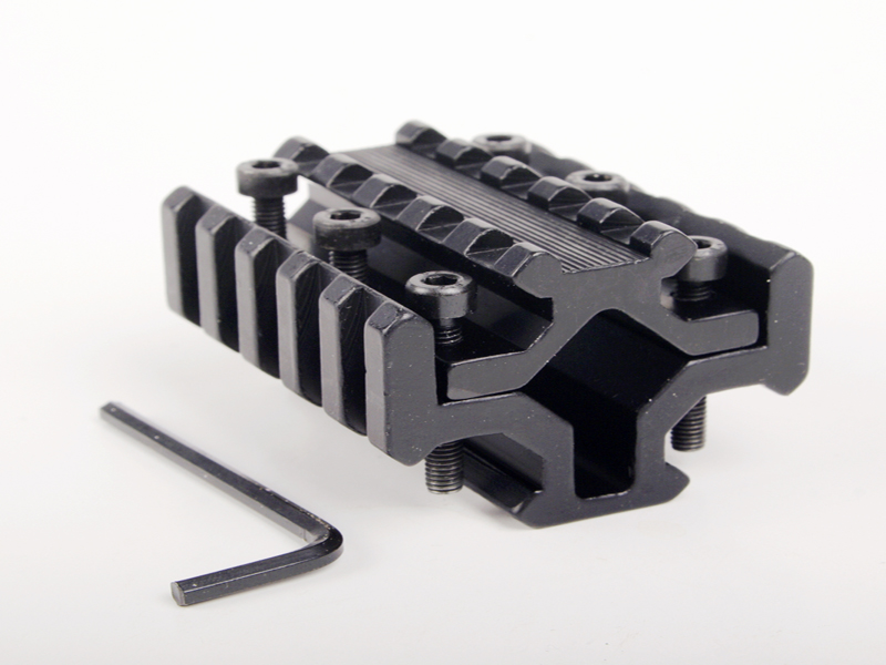 Barrel Mount 4 Rail Picatinny / Weaver Rail w 5 Slots Universal Fit 20 Rail...