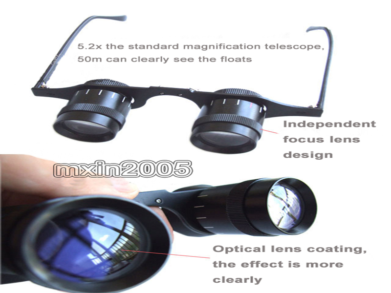 5.2x30 Glasses Magnifying Loupes Fishing Binocular Focus