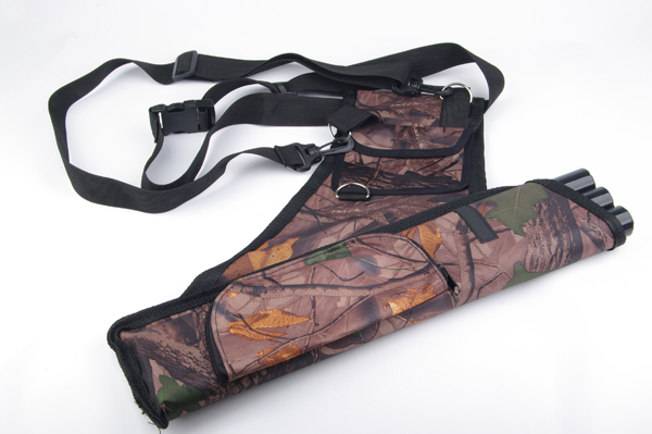 Three Tubes Quiver Arrows Holder Archery with Belt Waist
