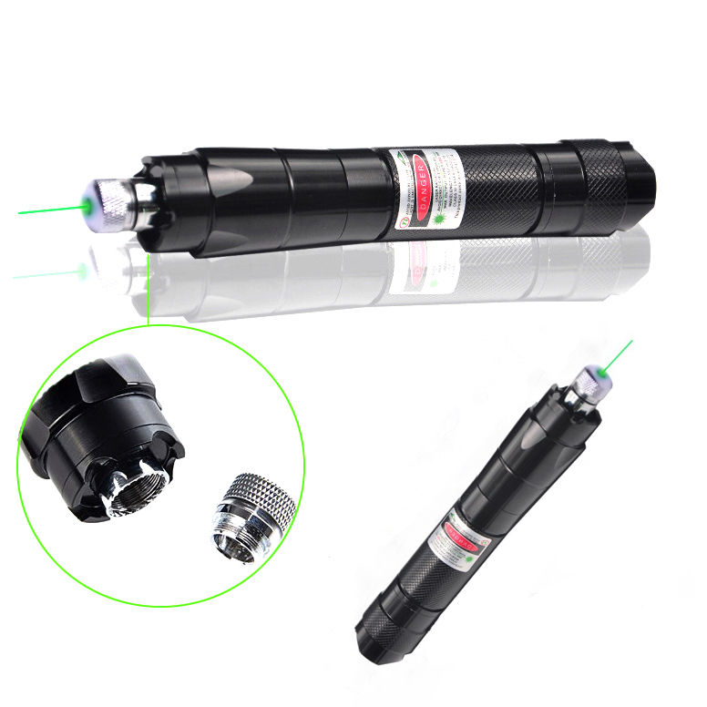 CA 532nm Green Laser Pointer Pen Adjustable Focus Visible Beam Match Lighter 510