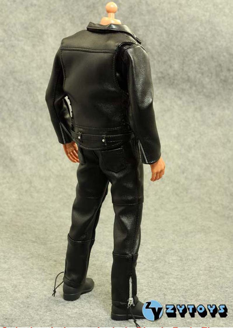 ZY Toys Female Clothes 1/6 Black T-800 Women Leather Suit F 12" Action Figure